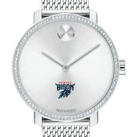 Howard Women's Movado Bold with Crystal Bezel & Mesh Bracelet