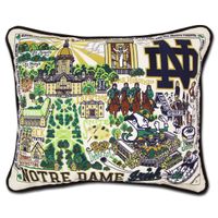 Notre Dame Embroidered Pillow