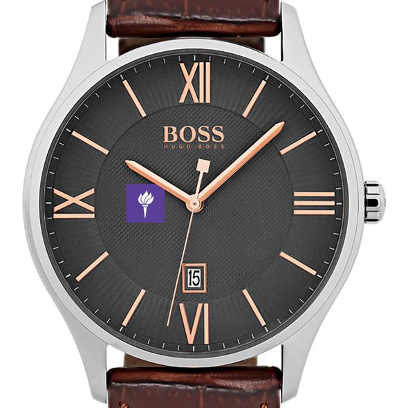 New York University Men's BOSS Classic with Leather Strap from M.LaHart