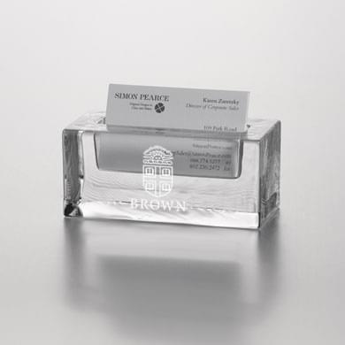 Brown Glass Business Cardholder by Simon Pearce