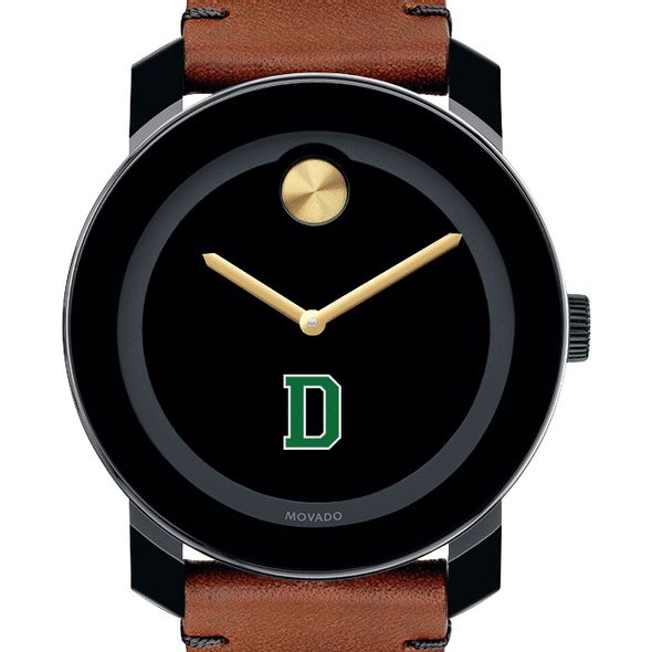Dartmouth College Men's Movado BOLD with Brown Leather Strap