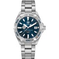 click to view Cornell University Men's TAG Heuer Steel Aquaracer with Blue Dial - Image 2