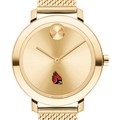 Ball State Women's Movado Bold Gold with Mesh Bracelet - Image 1