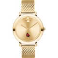 Ball State Women's Movado Bold Gold with Mesh Bracelet - Image 2