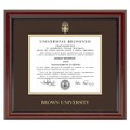 Brown University Diploma Frame, the Fidelitas - Image 1