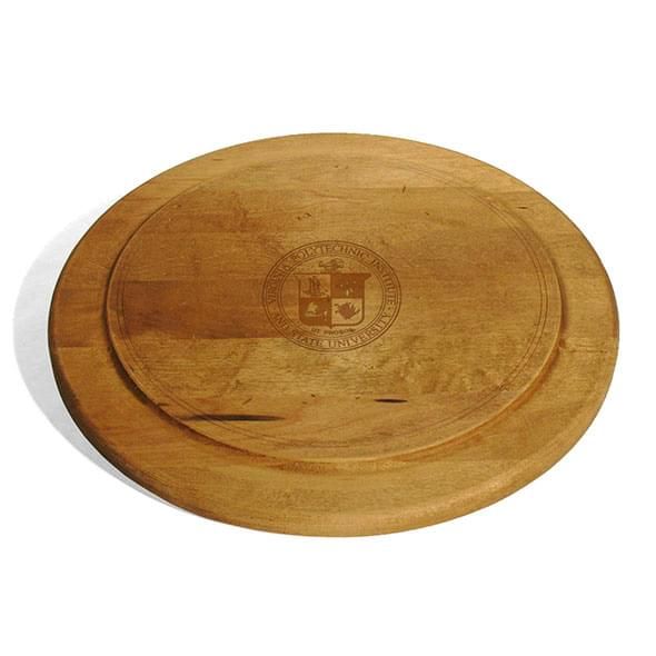 Virginia Tech Round Bread Server