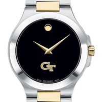 Georgia Tech Men's Movado Collection Two-Tone Watch with Black Dial