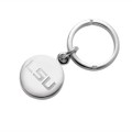 LSU Sterling Silver Insignia Key Ring - Image 1