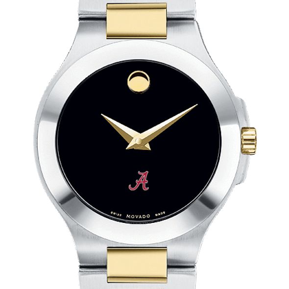 Alabama Women's Movado Collection Two-Tone Watch with Black Dial - Image 1