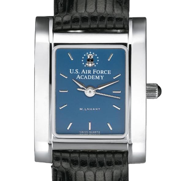 Air Force Academy Women's Steel Quad Blue Dial with Leather