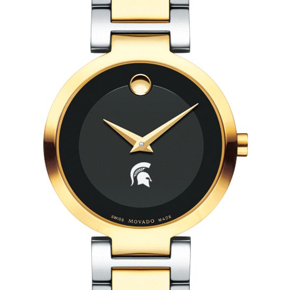 Michigan State University Women's Movado Two-Tone Modern Classic Museum with Bracelet