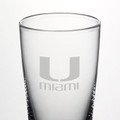 University of Miami Ascutney Pint Glass by Simon Pearce - Image 2
