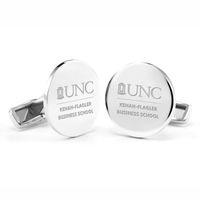 UNC Kenan-Flagler Cufflinks in Sterling Silver