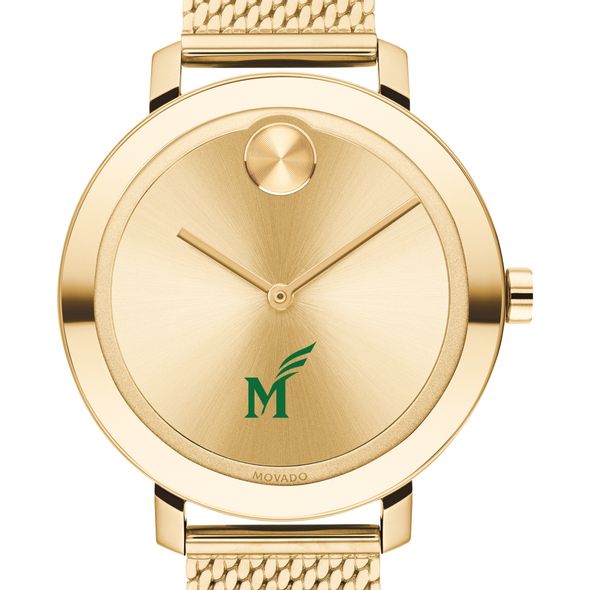 George Mason Women's Movado Bold Gold with Mesh Bracelet - Image 1