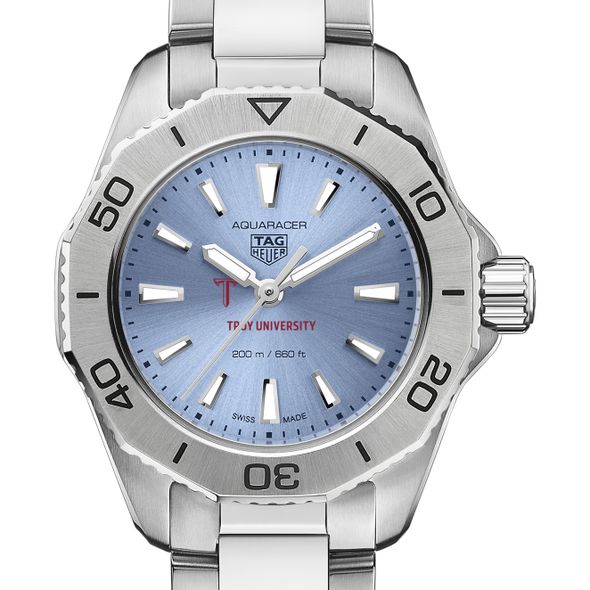 Troy Women's TAG Heuer Steel Aquaracer with Blue Sunray Dial - Image 1