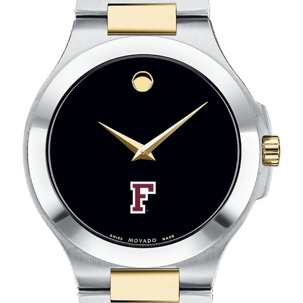 Fordham Men's Movado Collection Two-Tone Watch with Black Dial - Image 1
