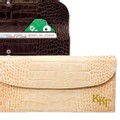 Kappa Kappa Gamma Ladies Travel Clutch / Crocodile Grain - Image 2