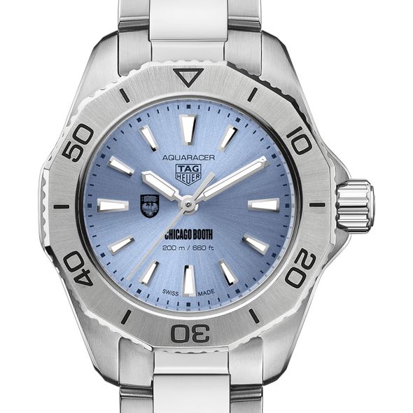 Chicago Booth Women's TAG Heuer Steel Aquaracer with Blue Sunray Dial - Image 1