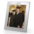 LSU Polished Pewter 8x10 Picture Frame - Image 1