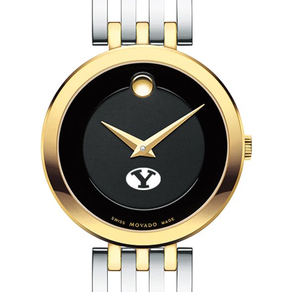 Brigham Young University Women's Movado Esparanza Two-Tone Museum with Bracelet