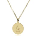 Ball State 14K Gold Pendant & Chain - Image 2