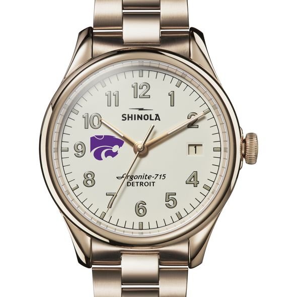 Kansas State Shinola Watch, The Vinton 38mm Ivory Dial - Image 1