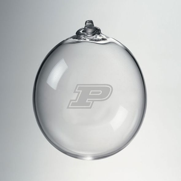 Purdue Glass Ornament by Simon Pearce - Image 1