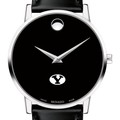BYU Men's Movado Museum with Leather Strap - Image 1