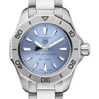 Purdue Women's TAG Heuer Steel Aquaracer with Blue Sunray Dial