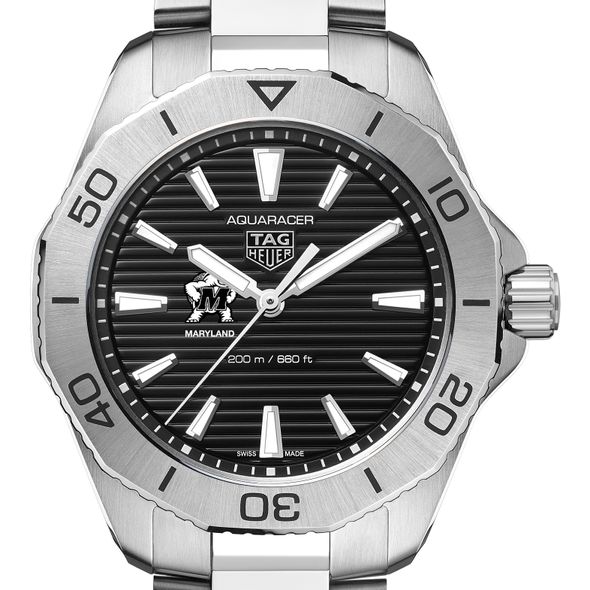 Maryland Men's TAG Heuer Steel Aquaracer with Black Dial - Image 1