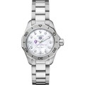 Holy Cross Women's TAG Heuer Steel Aquaracer with Diamond Dial - Image 2