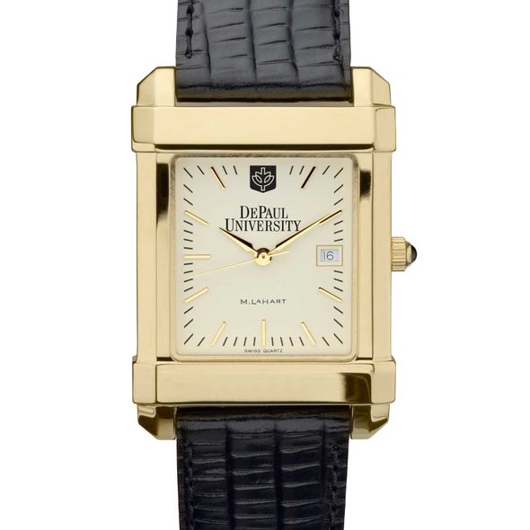 DePaul Men's Gold Quad with Leather Strap - Image 1