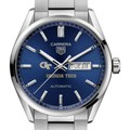 Georgia Tech Men's TAG Heuer Carrera with Blue Dial & Day-Date Window - Image 1