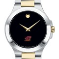 Central Michigan Men's Movado Collection Two-Tone Watch with Black Dial - Image 1