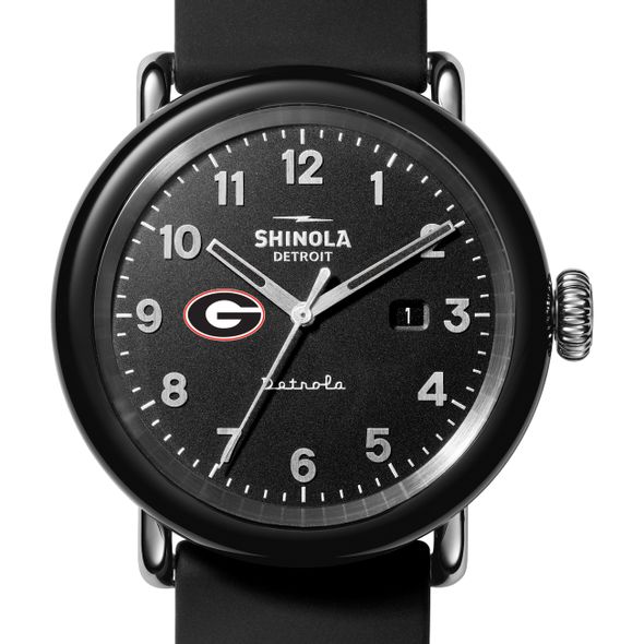 UGA Shinola Watch, The Detrola 43mm Black Dial at M.LaHart & Co. - Image 1