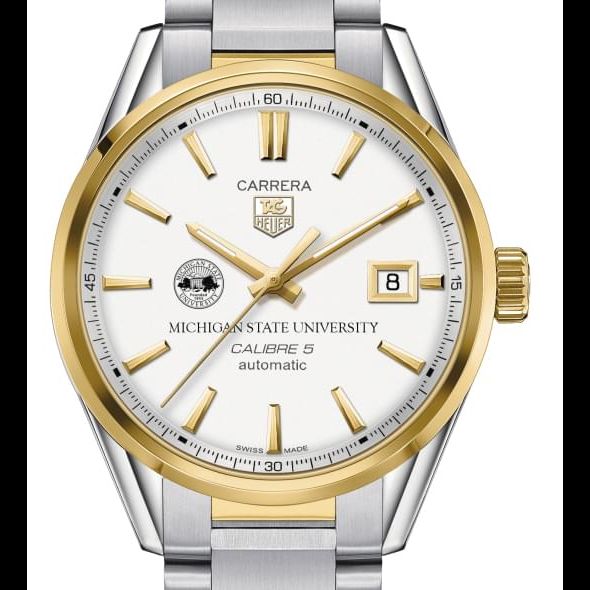 Michigan State Men's TAG Heuer Two-Tone Carrera with Bracelet