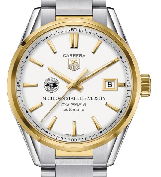 Michigan State Men's TAG Heuer Two-Tone Carrera with Bracelet