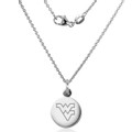 West Virginia University Necklace with Charm in Sterling Silver - Image 2