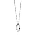 Clemson Monica Rich Kosann Poesy Ring Necklace in Silver - Image 1