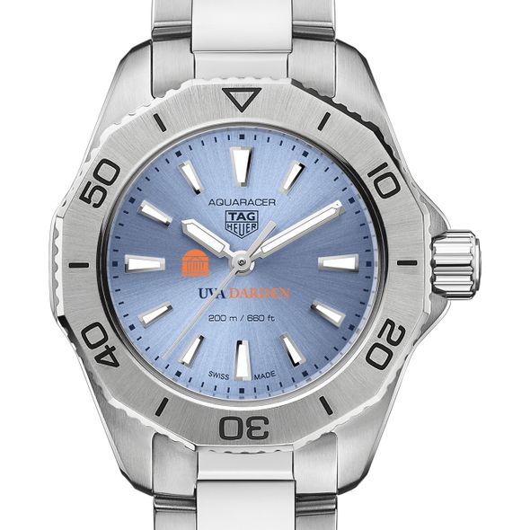 UVA Darden Women's TAG Heuer Steel Aquaracer with Blue Sunray Dial - Image 1