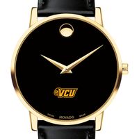 Virginia Commonwealth University Men's Movado Gold Museum Classic Leather