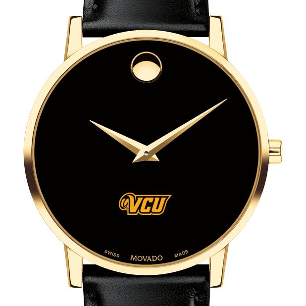 VCU Men's Movado Gold Museum Classic Leather