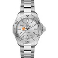 Clemson Men's TAG Heuer Steel Aquaracer with Silver Dial - Image 2