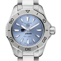 Kansas State Women's TAG Heuer Steel Aquaracer with Blue Sunray Dial