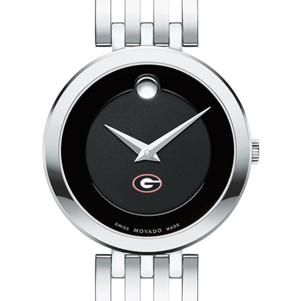 University of Georgia Women's Movado Esparanza Stainless Steel Museum with Bracelet