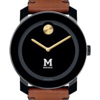 Morehouse College Men's Movado BOLD with Brown Leather Strap