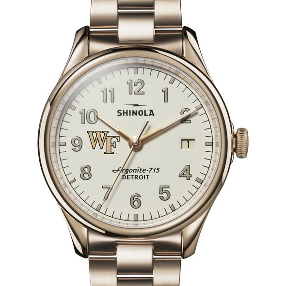 Wake Forest Shinola Watch, The Vinton 38mm Ivory Dial - Image 1