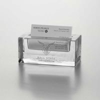 Ball State Glass Business Cardholder by Simon Pearce