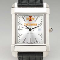 Iowa State University Men's Collegiate Watch with Leather Strap