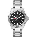 Ole Miss Men's TAG Heuer Steel Aquaracer with Black Dial - Image 2